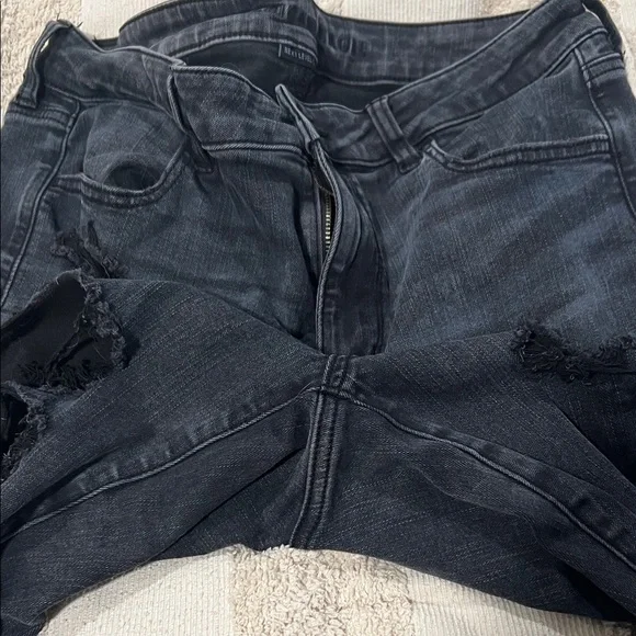 American Eagle Distressed Black Women Jeans - Picture 2 of 5